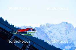 01.01.2022, Garmisch, Germany (GER): Killian Peier (SUI) - FIS world cup ski jumping men, four hills tournament, individual HS142, Garmisch (GER). www.nordicfocus.com. © Reichert/NordicFocus. Every downloaded picture is fee-liable.