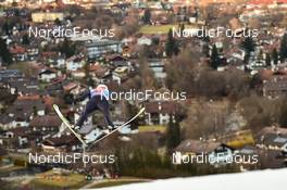 01.01.2022, Garmisch, Germany (GER): Markus Eisenbichler (GER) - FIS world cup ski jumping men, four hills tournament, individual HS142, Garmisch (GER). www.nordicfocus.com. © Reichert/NordicFocus. Every downloaded picture is fee-liable.