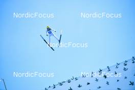 01.01.2022, Garmisch, Germany (GER): Ilya Mankov (RUS) - FIS world cup ski jumping men, four hills tournament, individual HS142, Garmisch (GER). www.nordicfocus.com. © Reichert/NordicFocus. Every downloaded picture is fee-liable.