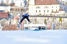 04.01.2022, Innsbruck, Austria (AUT): Marius Lindvik (NOR) - FIS world cup ski jumping men, four hills tournament, individual HS130, Innsbruck (AUT). www.nordicfocus.com. © Reichert/NordicFocus. Every downloaded picture is fee-liable.