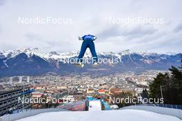 04.01.2022, Innsbruck, Austria (AUT): Artti Aigro (EST) - FIS world cup ski jumping men, four hills tournament, individual HS130, Innsbruck (AUT). www.nordicfocus.com. © Reichert/NordicFocus. Every downloaded picture is fee-liable.