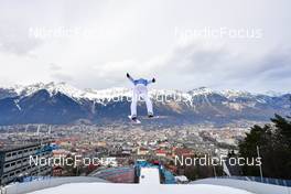 04.01.2022, Innsbruck, Austria (AUT): Danil Sadreev (RUS) - FIS world cup ski jumping men, four hills tournament, individual HS130, Innsbruck (AUT). www.nordicfocus.com. © Reichert/NordicFocus. Every downloaded picture is fee-liable.