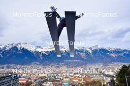 04.01.2022, Innsbruck, Austria (AUT): Marius Lindvik (NOR) - FIS world cup ski jumping men, four hills tournament, individual HS130, Innsbruck (AUT). www.nordicfocus.com. © Reichert/NordicFocus. Every downloaded picture is fee-liable.