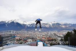 04.01.2022, Innsbruck, Austria (AUT): Daniel Tschofenig (AUT) - FIS world cup ski jumping men, four hills tournament, individual HS130, Innsbruck (AUT). www.nordicfocus.com. © Reichert/NordicFocus. Every downloaded picture is fee-liable.