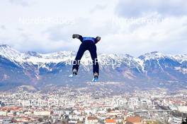 04.01.2022, Innsbruck, Austria (AUT): Andrei Feldorean (ROU) - FIS world cup ski jumping men, four hills tournament, individual HS130, Innsbruck (AUT). www.nordicfocus.com. © Reichert/NordicFocus. Every downloaded picture is fee-liable.