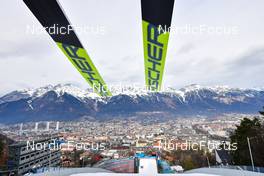 04.01.2022, Innsbruck, Austria (AUT): industry feature: fischer ski at the ski jumping table - FIS world cup ski jumping men, four hills tournament, individual HS130, Innsbruck (AUT). www.nordicfocus.com. © Reichert/NordicFocus. Every downloaded picture is fee-liable.