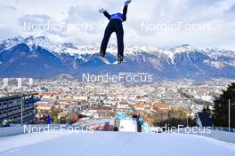 04.01.2022, Innsbruck, Austria (AUT): Clemens Aigner (AUT) - FIS world cup ski jumping men, four hills tournament, individual HS130, Innsbruck (AUT). www.nordicfocus.com. © Reichert/NordicFocus. Every downloaded picture is fee-liable.