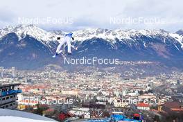 04.01.2022, Innsbruck, Austria (AUT): Ilya Mankov (RUS) - FIS world cup ski jumping men, four hills tournament, individual HS130, Innsbruck (AUT). www.nordicfocus.com. © Reichert/NordicFocus. Every downloaded picture is fee-liable.
