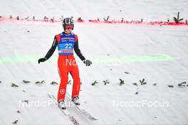 05.01.2022, Bischofshofen, Austria (AUT): Casey Larson (USA) - FIS world cup ski jumping men, four hills tournament, individual HS142, Bischofshofen (AUT). www.nordicfocus.com. © Reichert/NordicFocus. Every downloaded picture is fee-liable.