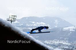 08.01.2022, Bischofshofen, Austria (AUT): Joacim Oedegaard Bjoereng (NOR) - FIS world cup ski jumping men, individual HS142, Bischofshofen (AUT). www.nordicfocus.com. © Reichert/NordicFocus. Every downloaded picture is fee-liable.