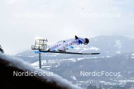 08.01.2022, Bischofshofen, Austria (AUT): Decker Dean (USA) - FIS world cup ski jumping men, individual HS142, Bischofshofen (AUT). www.nordicfocus.com. © Reichert/NordicFocus. Every downloaded picture is fee-liable.