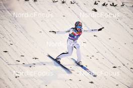 09.01.2022, Bischofshofen, Austria (AUT): Marius Lindvik (NOR) - FIS world cup ski jumping men, team HS142, Bischofshofen (AUT). www.nordicfocus.com. © Reichert/NordicFocus. Every downloaded picture is fee-liable.