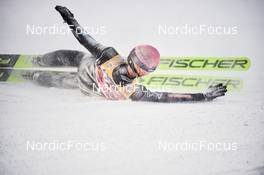 09.01.2022, Bischofshofen, Austria (AUT): Karl Geiger (GER) - FIS world cup ski jumping men, team HS142, Bischofshofen (AUT). www.nordicfocus.com. © Reichert/NordicFocus. Every downloaded picture is fee-liable.