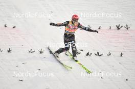 09.01.2022, Bischofshofen, Austria (AUT): Constantin Schmid (GER) - FIS world cup ski jumping men, team HS142, Bischofshofen (AUT). www.nordicfocus.com. © Reichert/NordicFocus. Every downloaded picture is fee-liable.