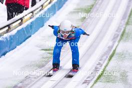09.01.2022, Bischofshofen, Austria (AUT): Nikita Devyatkin (KAZ) - FIS world cup ski jumping men, team HS142, Bischofshofen (AUT). www.nordicfocus.com. © Reichert/NordicFocus. Every downloaded picture is fee-liable.