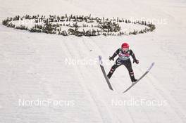09.01.2022, Bischofshofen, Austria (AUT): Manuel Fettner (AUT) - FIS world cup ski jumping men, team HS142, Bischofshofen (AUT). www.nordicfocus.com. © Reichert/NordicFocus. Every downloaded picture is fee-liable.