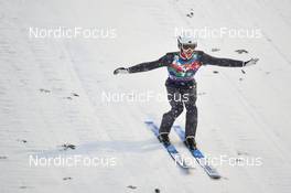 09.01.2022, Bischofshofen, Austria (AUT): Sergey Tkachenko (KAZ) - FIS world cup ski jumping men, team HS142, Bischofshofen (AUT). www.nordicfocus.com. © Reichert/NordicFocus. Every downloaded picture is fee-liable.