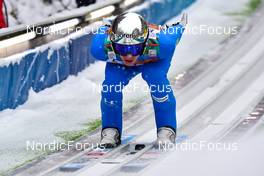 09.01.2022, Bischofshofen, Austria (AUT): Peter Prevc (SLO) - FIS world cup ski jumping men, team HS142, Bischofshofen (AUT). www.nordicfocus.com. © Reichert/NordicFocus. Every downloaded picture is fee-liable.