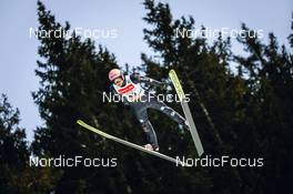 22.01.2022, Titisee-Neustadt, Germany (GER): Geiger Karl (GER) - FIS world cup ski jumping men, individual HS142, Titisee-Neustadt (GER). www.nordicfocus.com. © Volk/NordicFocus. Every downloaded picture is fee-liable.