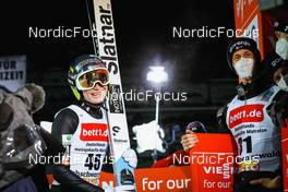 22.01.2022, Titisee-Neustadt, Germany (GER): Lanisek Anze (SLO), Prevc Peter (SLO), (l-r)  - FIS world cup ski jumping men, individual HS142, Titisee-Neustadt (GER). www.nordicfocus.com. © Volk/NordicFocus. Every downloaded picture is fee-liable.