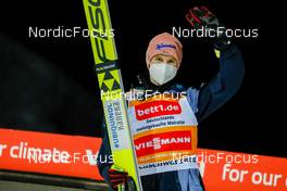 22.01.2022, Titisee-Neustadt, Germany (GER): Geiger Karl (GER) - FIS world cup ski jumping men, individual HS142, Titisee-Neustadt (GER). www.nordicfocus.com. © Volk/NordicFocus. Every downloaded picture is fee-liable.