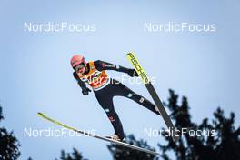 23.01.2022, Titisee-Neustadt, Germany (GER): Karl Geiger (GER) - FIS world cup ski jumping men, individual HS142, Titisee-Neustadt (GER). www.nordicfocus.com. © Volk/NordicFocus. Every downloaded picture is fee-liable.