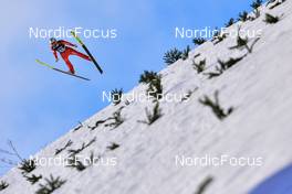 28.01.2022, Willingen, Germany (GER): Killian Peier (SUI) - FIS world cup ski jumping men, individual HS145, Willingen (GER). www.nordicfocus.com. © Reichert/NordicFocus. Every downloaded picture is fee-liable