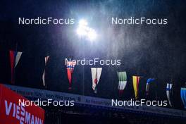 29.01.2022, Willingen, Germany (GER): feature National Flags under the rain, feature - FIS world cup ski jumping men, individual HS145, Willingen (GER). www.nordicfocus.com. © Reichert/NordicFocus. Every downloaded picture is fee-liable