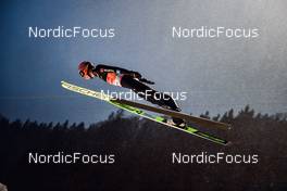 29.01.2022, Willingen, Germany (GER): Karl Geiger (GER) - FIS world cup ski jumping men, individual HS145, Willingen (GER). www.nordicfocus.com. © Reichert/NordicFocus. Every downloaded picture is fee-liable