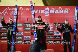 29.01.2022, Willingen, Germany (GER): Halvor Egner Granerud (NOR), Ryoyu Kobayashi (JPN), Marius Lindvik (NOR), (l-r) - FIS world cup ski jumping men, individual HS145, Willingen (GER). www.nordicfocus.com. © Reichert/NordicFocus. Every downloaded picture is fee-liable