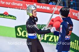 30.01.2022, Willingen, Germany (GER): Cene Prevc (SLO), Peter Prevc (SLO), (l-r) - FIS world cup ski jumping men, individual HS145, Willingen (GER). www.nordicfocus.com. © Reichert/NordicFocus. Every downloaded picture is fee-liable