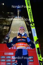 30.01.2022, Willingen, Germany (GER): Karl Geiger (GER), (l-r) - FIS world cup ski jumping men, individual HS145, Willingen (GER). www.nordicfocus.com. © Reichert/NordicFocus. Every downloaded picture is fee-liable