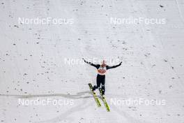 27.02.2022, Lahti, Finland (FIN): Karl Geiger (GER) - FIS world cup ski jumping men, individual HS130, Lahti (FIN). www.nordicfocus.com. © Modica/NordicFocus. Every downloaded picture is fee-liable.