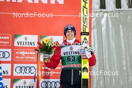 27.02.2022, Lahti, Finland (FIN): Stefan Kraft (AUT), (l-r) - FIS world cup ski jumping men, individual HS130, Lahti (FIN). www.nordicfocus.com. © Modica/NordicFocus. Every downloaded picture is fee-liable.