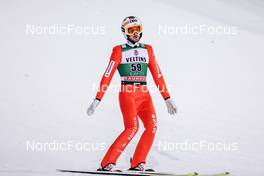 27.02.2022, Lahti, Finland (FIN): Killian Peier (SUI) - FIS world cup ski jumping men, individual HS130, Lahti (FIN). www.nordicfocus.com. © Modica/NordicFocus. Every downloaded picture is fee-liable.