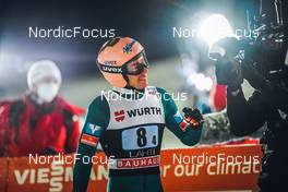 26.02.2022, Lahti, Finland (FIN): Stefan Kraft (AUT) - FIS world cup ski jumping men, team HS130, Lahti (FIN). www.nordicfocus.com. © Thibaut/NordicFocus. Every downloaded picture is fee-liable.