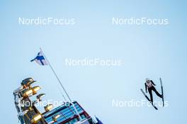 26.02.2022, Lahti, Finland (FIN): Nikita Devyatkin (KAZ) - FIS world cup ski jumping men, team HS130, Lahti (FIN). www.nordicfocus.com. © Thibaut/NordicFocus. Every downloaded picture is fee-liable.