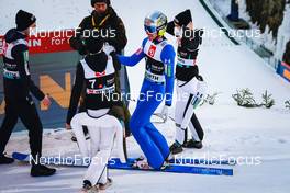 04.03.2022, Oslo, Norway (NOR): Ursa Bogataj (SLO), Timi Zajc (SLO), (l-r)  - FIS world cup ski jumping men and women, mixed team HS134, Oslo (NOR). www.nordicfocus.com. © Thibaut/NordicFocus. Every downloaded picture is fee-liable.