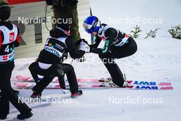 04.03.2022, Oslo, Norway (NOR): Yuki Ito (JPN), Ryoyu Kobayashi (JPN), (l-r)  - FIS world cup ski jumping men and women, mixed team HS134, Oslo (NOR). www.nordicfocus.com. © Thibaut/NordicFocus. Every downloaded picture is fee-liable.