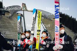 04.03.2022, Oslo, Norway (NOR): Sara Takanashi (JPN), Yukiya Sato (JPN), Yuki Ito (JPN), Ryoyu Kobayashi (JPN), (l-r)  - FIS world cup ski jumping men and women, mixed team HS134, Oslo (NOR). www.nordicfocus.com. © Thibaut/NordicFocus. Every downloaded picture is fee-liable.
