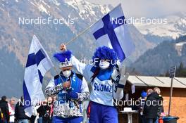 19.03.2022, Oberstdorf, Germany (GER): feature: finnish fans - FIS world cup ski flying men, individual HS235, Oberstdorf (GER). www.nordicfocus.com. © Reichert/NordicFocus. Every downloaded picture is fee-liable