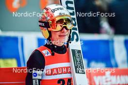 19.03.2022, Oberstdorf, Germany (GER): Anze Lanisek (SLO) - FIS world cup ski flying men, individual HS235, Oberstdorf (GER). www.nordicfocus.com. © Reichert/NordicFocus. Every downloaded picture is fee-liable
