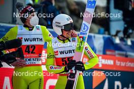 20.03.2022, Oberstdorf, Germany (GER): Dawid Kubacki (POL), Piotr Zyla (POL), (l-r) - FIS world cup ski flying men, individual HS235, Oberstdorf (GER). www.nordicfocus.com. © Reichert/NordicFocus. Every downloaded picture is fee-liable