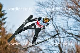 20.03.2022, Oberstdorf, Germany (GER): Anze Lanisek (SLO) - FIS world cup ski flying men, individual HS235, Oberstdorf (GER). www.nordicfocus.com. © Reichert/NordicFocus. Every downloaded picture is fee-liable
