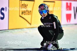 18.03.2022, Oberstdorf, Germany (GER): Marius Lindvik (NOR) - FIS world cup ski flying men, training, Oberstdorf (GER). www.nordicfocus.com. © Reichert/NordicFocus. Every downloaded picture is fee-liable