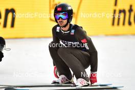 18.03.2022, Oberstdorf, Germany (GER): Muhammed Ali Bedir (TUR) - FIS world cup ski flying men, training, Oberstdorf (GER). www.nordicfocus.com. © Reichert/NordicFocus. Every downloaded picture is fee-liable