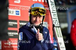 18.03.2022, Oberstdorf, Germany (GER): Anze Lanisek (SLO) - FIS world cup ski flying men, training, Oberstdorf (GER). www.nordicfocus.com. © Reichert/NordicFocus. Every downloaded picture is fee-liable