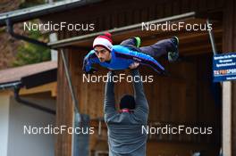 18.03.2022, Oberstdorf, Germany (GER): Muhammed Ali Bedir (TUR) - FIS world cup ski flying men, training, Oberstdorf (GER). www.nordicfocus.com. © Reichert/NordicFocus. Every downloaded picture is fee-liable