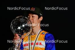27.03.2022, Planica, Slovenia (SLO): Ryoyu Kobayashi (JPN) - FIS world cup ski jumping men, cups, Planica (SLO). www.nordicfocus.com. © Reichert/NordicFocus. Every downloaded picture is fee-liable.