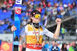27.03.2022, Planica, Slovenia (SLO): Marius Lindvik (NOR) - FIS world cup ski jumping men, cups, Planica (SLO). www.nordicfocus.com. © Reichert/NordicFocus. Every downloaded picture is fee-liable.